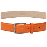 Avvenice - Astrea - Premium Leather Belt - Orange - Handmade in Italy - Exclusive Luxury Collection