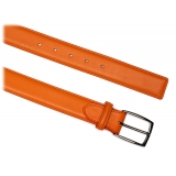 Avvenice - Astrea - Premium Leather Belt - Orange - Handmade in Italy - Exclusive Luxury Collection