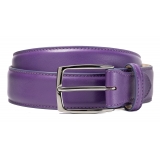 Avvenice - Astrea - Premium Leather Belt - Purple - Handmade in Italy - Exclusive Luxury Collection