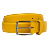 Avvenice - Astrea - Premium Leather Belt - Yellow - Handmade in Italy - Exclusive Luxury Collection