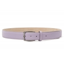 Avvenice - Astrea - Premium Leather Belt - Lilac - Handmade in Italy - Exclusive Luxury Collection