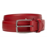 Avvenice - Astrea - Premium Leather Belt - Red - Handmade in Italy - Exclusive Luxury Collection