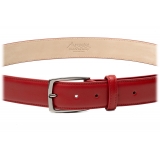 Avvenice - Astrea - Premium Leather Belt - Red - Handmade in Italy - Exclusive Luxury Collection