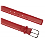 Avvenice - Astrea - Premium Leather Belt - Red - Handmade in Italy - Exclusive Luxury Collection