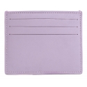 Avvenice - Premium Leather Credit Card Holder - Lilac - Handmade in Italy - Exclusive Luxury Collection