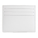 Avvenice - Premium Leather Credit Card Holder - White - Handmade in Italy - Exclusive Luxury Collection