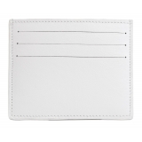 Avvenice - Premium Leather Credit Card Holder - White - Handmade in Italy - Exclusive Luxury Collection