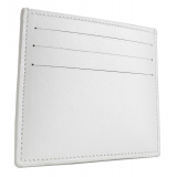 Avvenice - Premium Leather Credit Card Holder - White - Handmade in Italy - Exclusive Luxury Collection