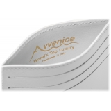 Avvenice - Portacarte di Credito in Pelle Premium - Bianco - Handmade in Italy - Exclusive Luxury Collection