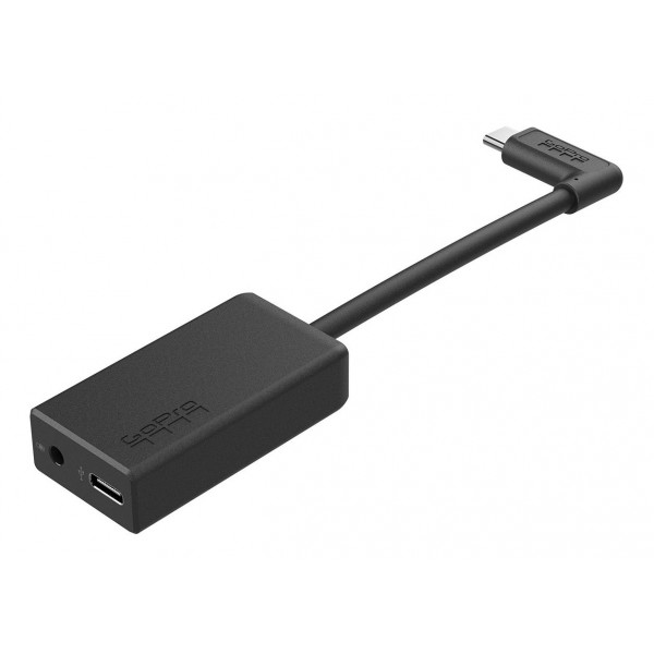 GoPro - Pro Quality Adapter for Connecting a 3.5 mm Mic to HERO6 Black, HERO5 Black or HERO5 Session - GoPro Accessories