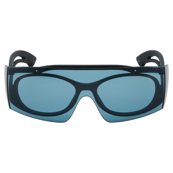 Alexander McQueen - Occhiali da Sole Bicolore - Nero Blu - Alexander McQueen Eyewear