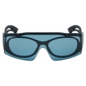 Alexander McQueen - Occhiali da Sole Bicolore - Nero Blu - Alexander McQueen Eyewear