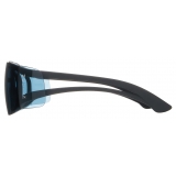 Alexander McQueen - Occhiali da Sole Bicolore - Nero Blu - Alexander McQueen Eyewear