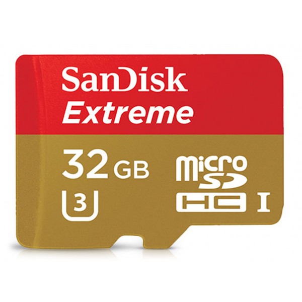 GoPro - SanDisk 32 GB Extreme Micro SDHC UHS-I Card - Memory Card - Accessori GoPro
