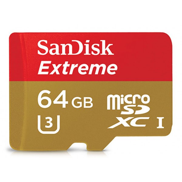 GoPro - SanDisk Extreme Plus 64 GB microSDXC UHS-I/U3 Card - Memory Card - GoPro Accessories