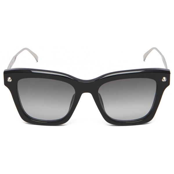 Alexander McQueen - Women's Spike Studs Soft Square Sunglasses - Black Grey - Alexander McQueen Eyewear