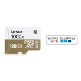 GoPro - Lexar Professional 1000x microSDXC 128 GB UHS-II/U3 - 150MB/s - W/USB 3.0 Reader Flash Memory Card - Accessori GoPro