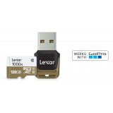 GoPro - Lexar Professional 1000x microSDXC 128 GB UHS-II/U3 - 150MB/s - W/USB 3.0 Reader Flash Memory Card - GoPro Accessories