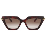 Bulgari - Serpenti - Occhiali da Sole Cat Eye in Acetato - Havana Marrone - Serpenti Collection - Occhiali da Sole