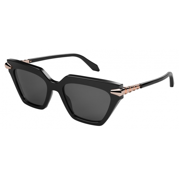 Bulgari - Serpenti - Cat Eye Acetate Sunglasses - Black - Serpenti Collection - Sunglasses - Bulgari Eyewear