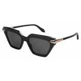 Bulgari - Serpenti - Cat Eye Acetate Sunglasses - Black - Serpenti Collection - Sunglasses - Bulgari Eyewear