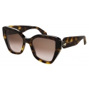 Bulgari - Serpenti - Occhiali da Sole Farfalla in Acetato - Marrone - Serpenti Collection - Occhiali da Sole - Bulgari