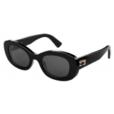 Bulgari - B.Zero1 - Oval Acetate Sunglasses - Black - B.Zero1 Collection - Sunglasses - Bulgari Eyewear