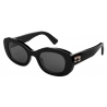 Bulgari - B.Zero1 - Oval Acetate Sunglasses - Black - B.Zero1 Collection - Sunglasses - Bulgari Eyewear