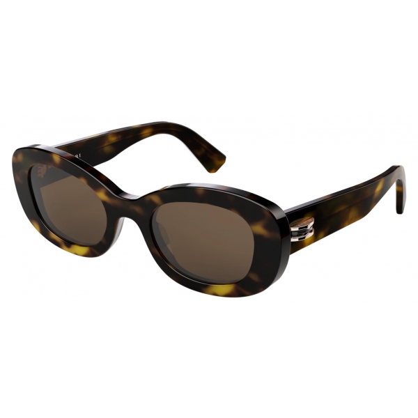 Bulgari - B.Zero1 - Oval Acetate Sunglasses - Brown - B.Zero1 Collection - Sunglasses - Bulgari Eyewear