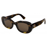 Bulgari - B.Zero1 - Oval Acetate Sunglasses - Brown - B.Zero1 Collection - Sunglasses - Bulgari Eyewear