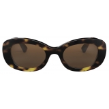 Bulgari - B.Zero1 - Oval Acetate Sunglasses - Brown - B.Zero1 Collection - Sunglasses - Bulgari Eyewear