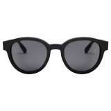 Bulgari - Bvlgari Aluminium - Round Rubberized Sunglasses - Black - Bvlgari Aluminium Collection - Sunglasses