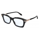 Bulgari - Serpenti - Rectangular Acetate Optical Glasses - Black - Serpenti Collection - Optical Glasses - Bulgari