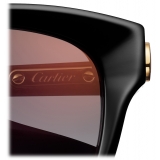 Cartier - Cat Eye - Black Gray Lenses - Signature C de Cartier Collection - Sunglasses - Cartier Eyewear