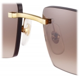 Cartier - Rectangular - Gold Brown Gradient Lenses - Panthère de Cartier Collection - Sunglasses - Cartier Eyewear