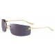 Cartier - Rettangolare - Oro Lenti Grigio - Panthère de Cartier Collection - Occhiali da Sole - Cartier Eyewear