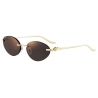 Cartier - Cat Eye - Gold Gray Lenses with Golden Mirror Effect - Panthère de Cartier Collection - Sunglasses - Cartier