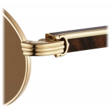 Cartier - Oval - Gold Brown Lenses - Première de Cartier Collection - Sunglasses - Cartier Eyewear