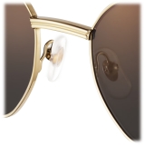 Cartier - Round - Gold Gray Lenses with Golden Mirror Effect - Première de Cartier Collection - Sunglasses - Cartier