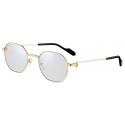 Cartier - Round - Gold Burgundy Blue Light Reduction and Photochromic Lenses - Première de Cartier Collection