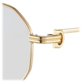 Cartier - Round - Gold Burgundy Blue Light Reduction and Photochromic Lenses - Première de Cartier Collection