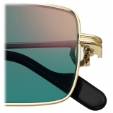 Cartier - Rectangular - Gold Green Lenses with Golden Mirror Effect - Première de Cartier Collection - Sunglasses