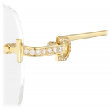 Cartier - Rectangular - Yellow Gold Clear Lenses - Première de Cartier Collection - Sunglasses - Cartier Eyewear