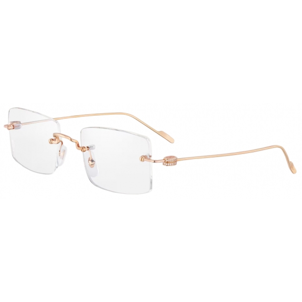 Cartier - Rectangular - 18K Rose Gold - Signature C de Cartier Collection - Sunglasses - Cartier Eyewear