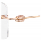 Cartier - Rettangolare - 18K Oro Rosa - Signature C de Cartier Collection - Occhiali da Sole - Cartier Eyewear