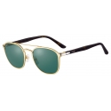 Cartier - Round - Gold Platinum Green Gradient Lenses - Signature C de Cartier Collection - Sunglasses - Cartier Eyewear