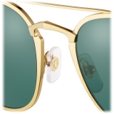 Cartier - Rettangolare - Oro Platino Lenti Verde Sfumate - Signature C de Cartier Collection - Occhiali da Sole - Cartier