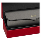 Cartier - Square - Gold Gray Graduated Lenses with Golden Mirror Effect - Trinity Collection - Sunglasses - Cartier