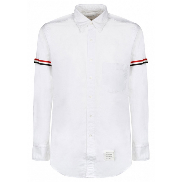 Thom Browne - Camicia con Braccialetti Classici Oxford Bianchi - Thom Browne Exclusive Luxury Collection