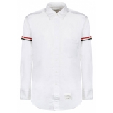 Thom Browne - Camicia con Braccialetti Classici Oxford Bianchi - Thom Browne Exclusive Luxury Collection